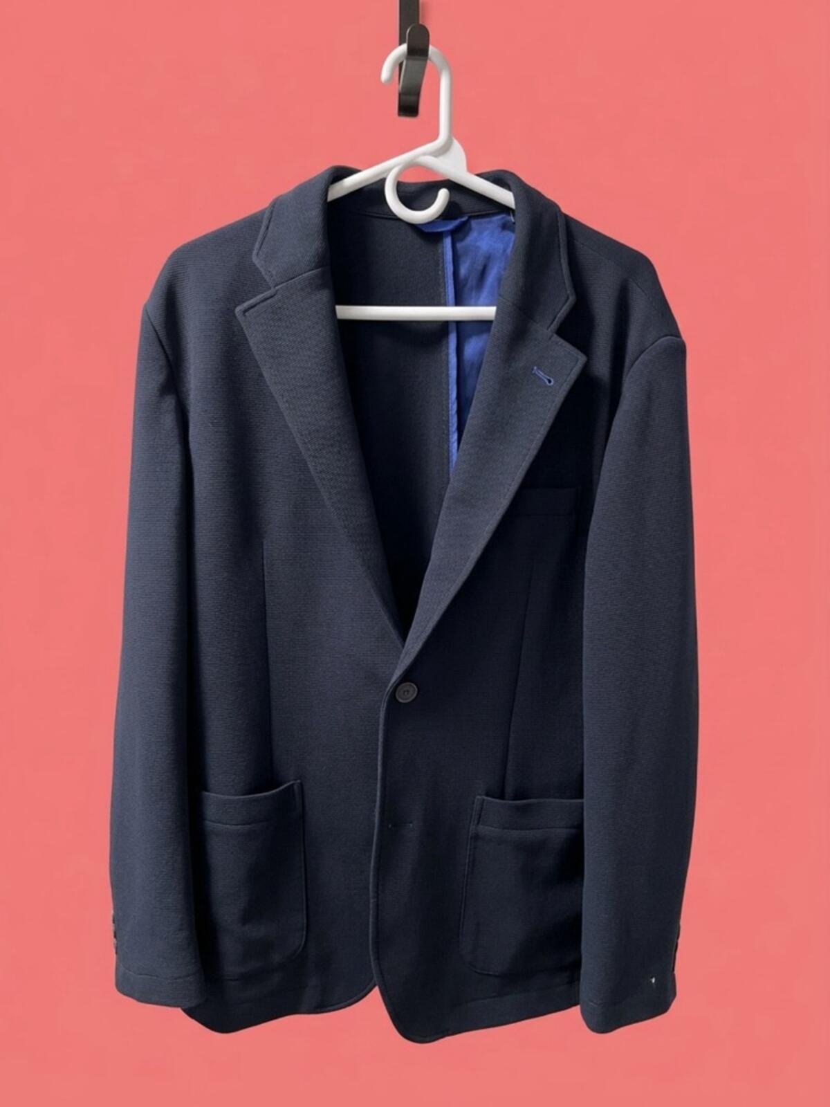 Vince Camuto Men's Navy Single-Breasted Sports Blazer