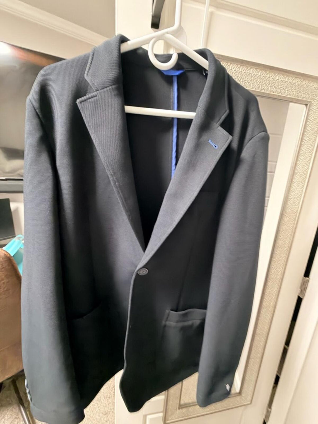 Vince Camuto Men's Navy Single-Breasted Sports Blazer