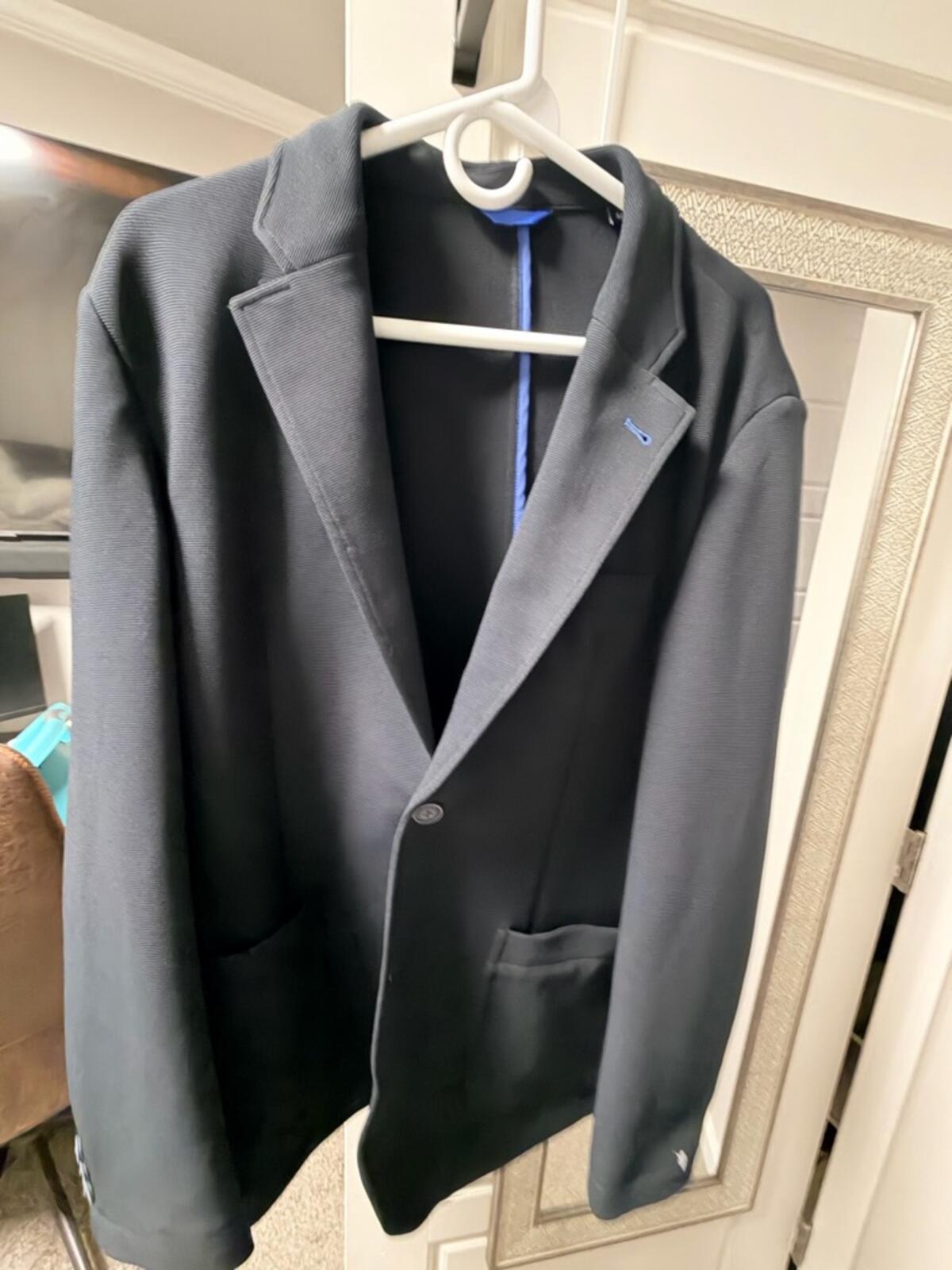 Vince Camuto Men's Navy Single-Breasted Sports Blazer