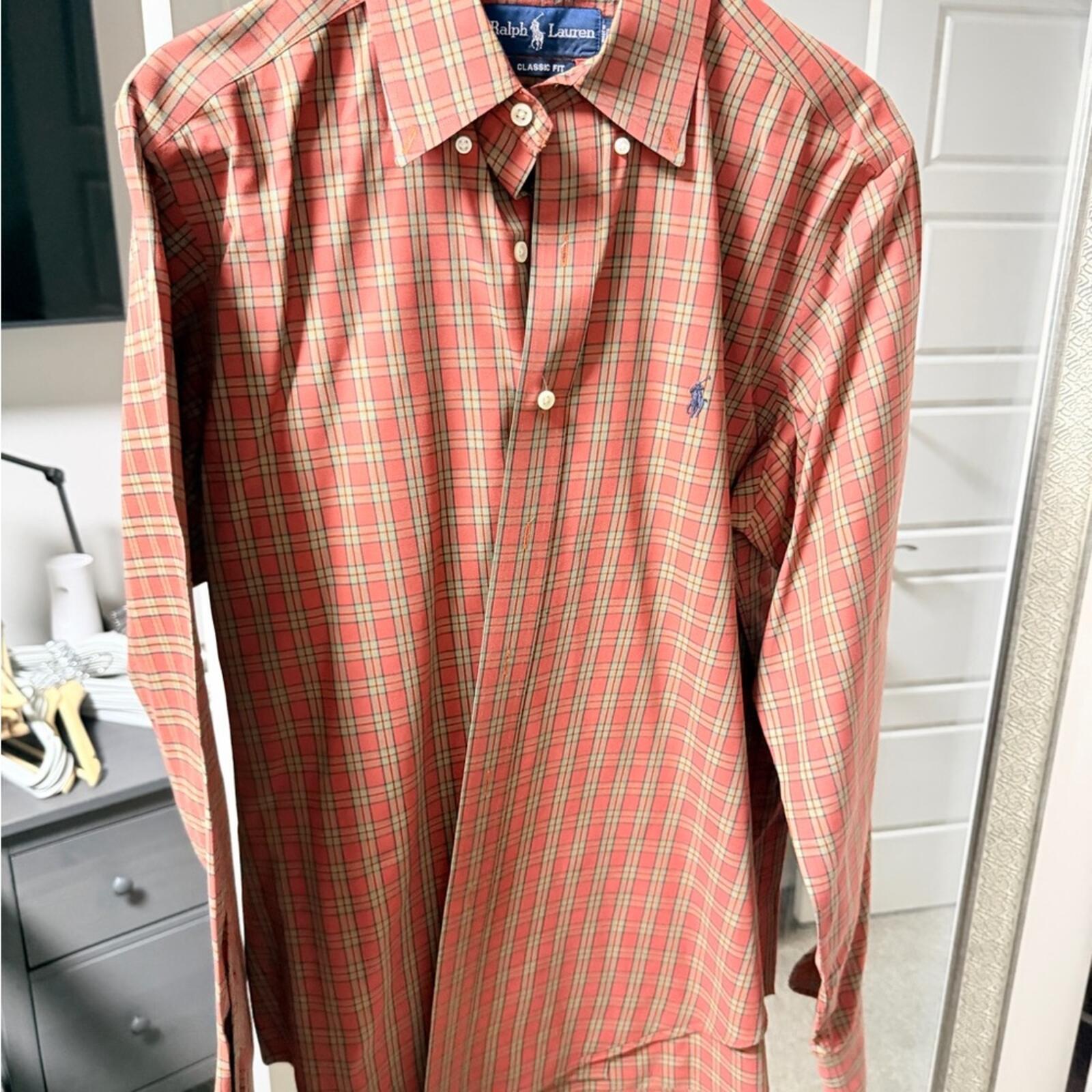 Ralph Lauren Classic Fit Red Plaid Shirt