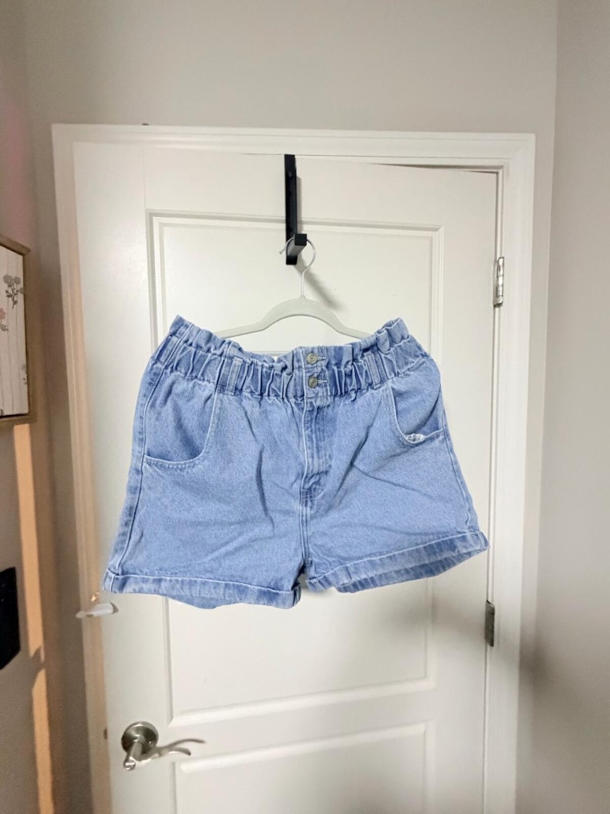 GOGO Light Blue High Waist Denim Shorts
