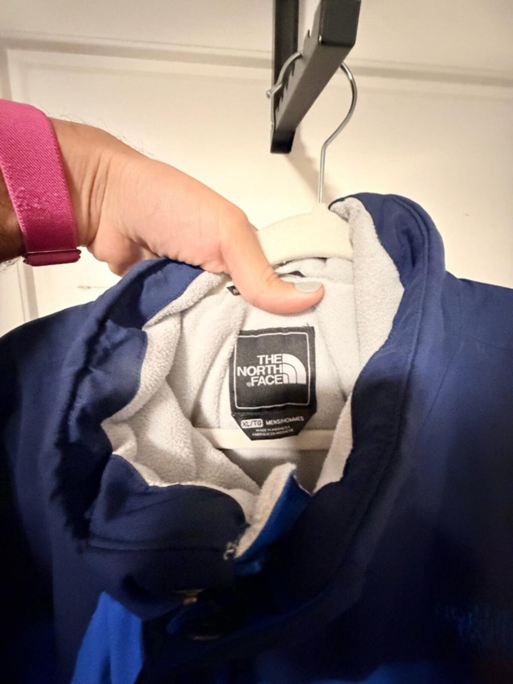 The North Face Navy and Royal Blue Hooded Shell Jacket