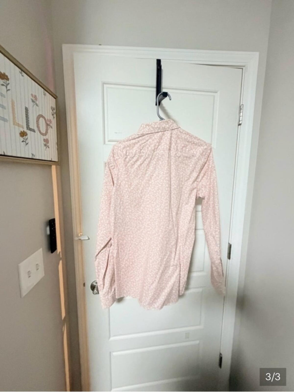 Apt. 9 Men’s Light Pink Floral Dress Shirt
