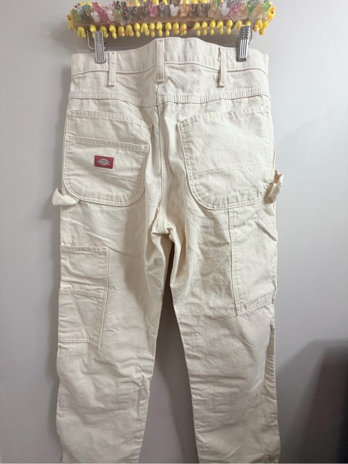 Dickies Men’s Cargo Pants in Off-White/Cream