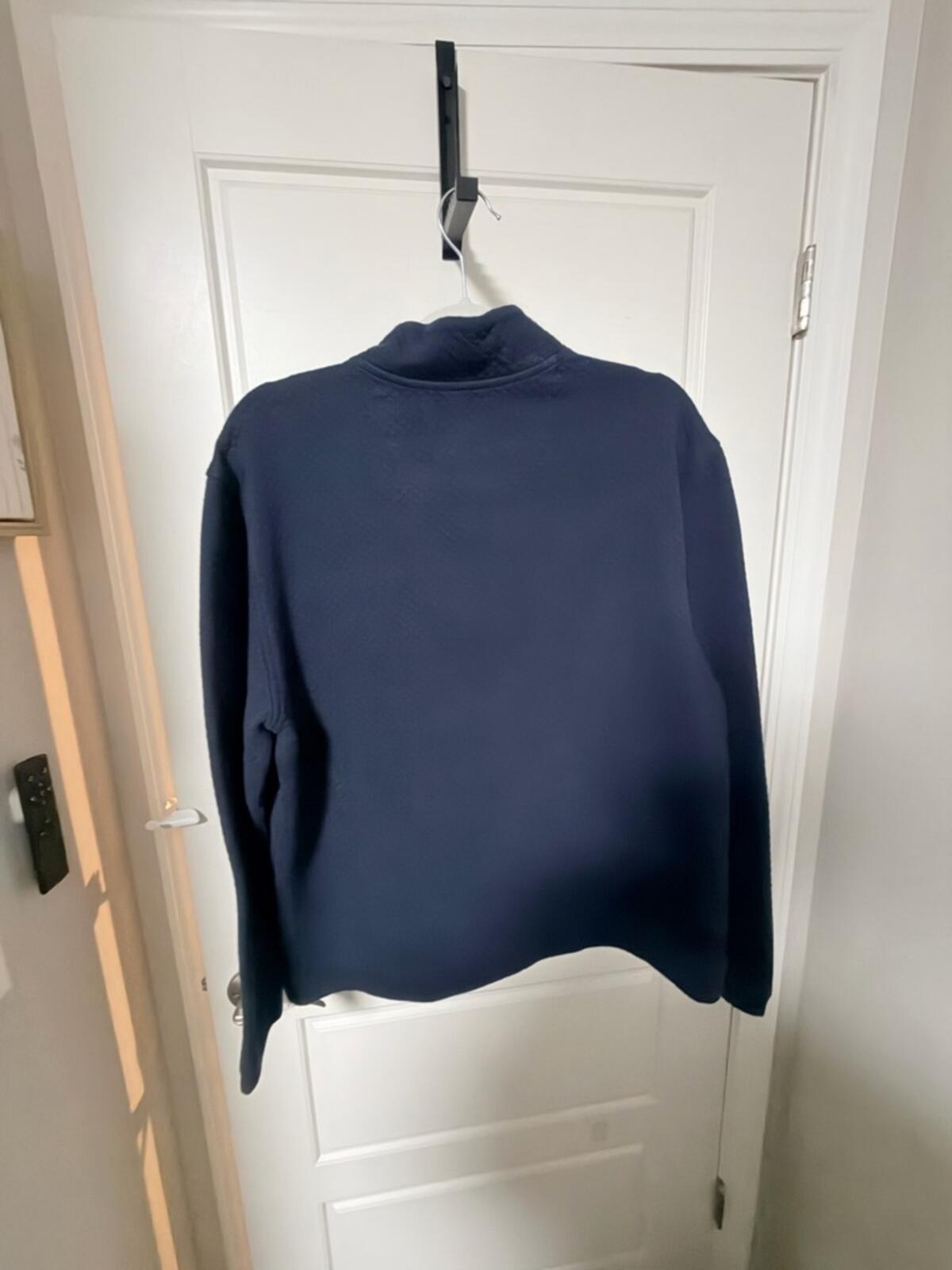 Johnston & Murphy Navy Half-Zip Sweater