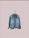 Tommy Hilfiger Light Blue Denim Jacket - Button-Front Shirt Jacket