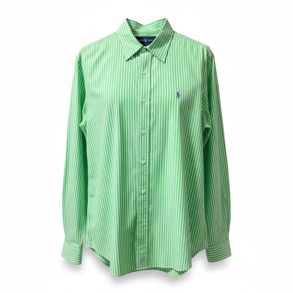 Ralph Lauren Lime Green Striped Shirt