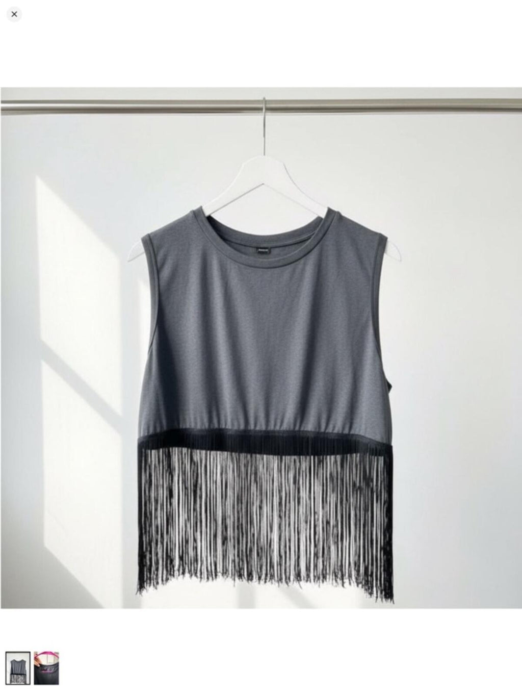 SHEIN Black Fringe Long Sleeve Sweater with Sheer Puff Sleeves party 🎉 Duo 👯