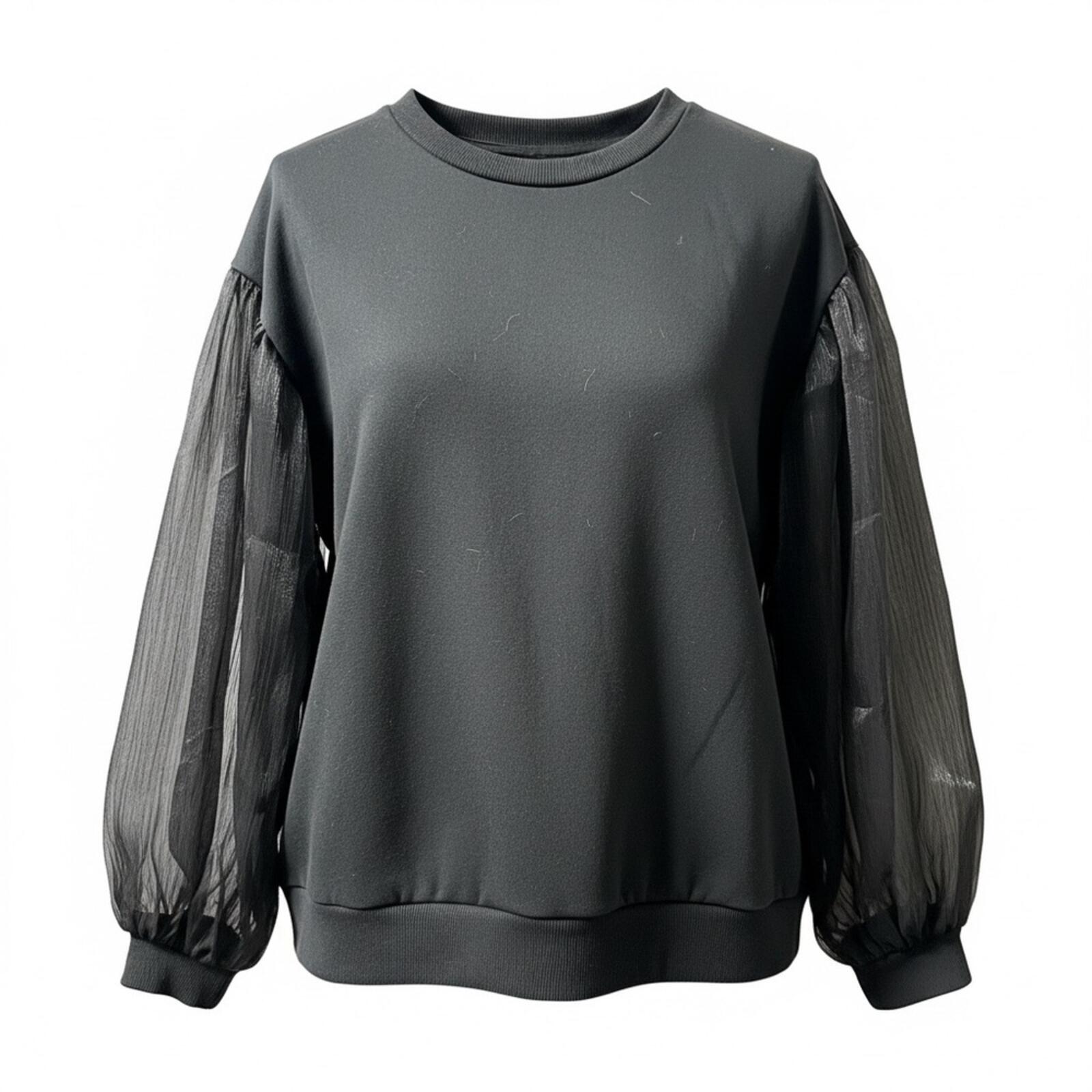 SHEIN Black Crew Neck Top