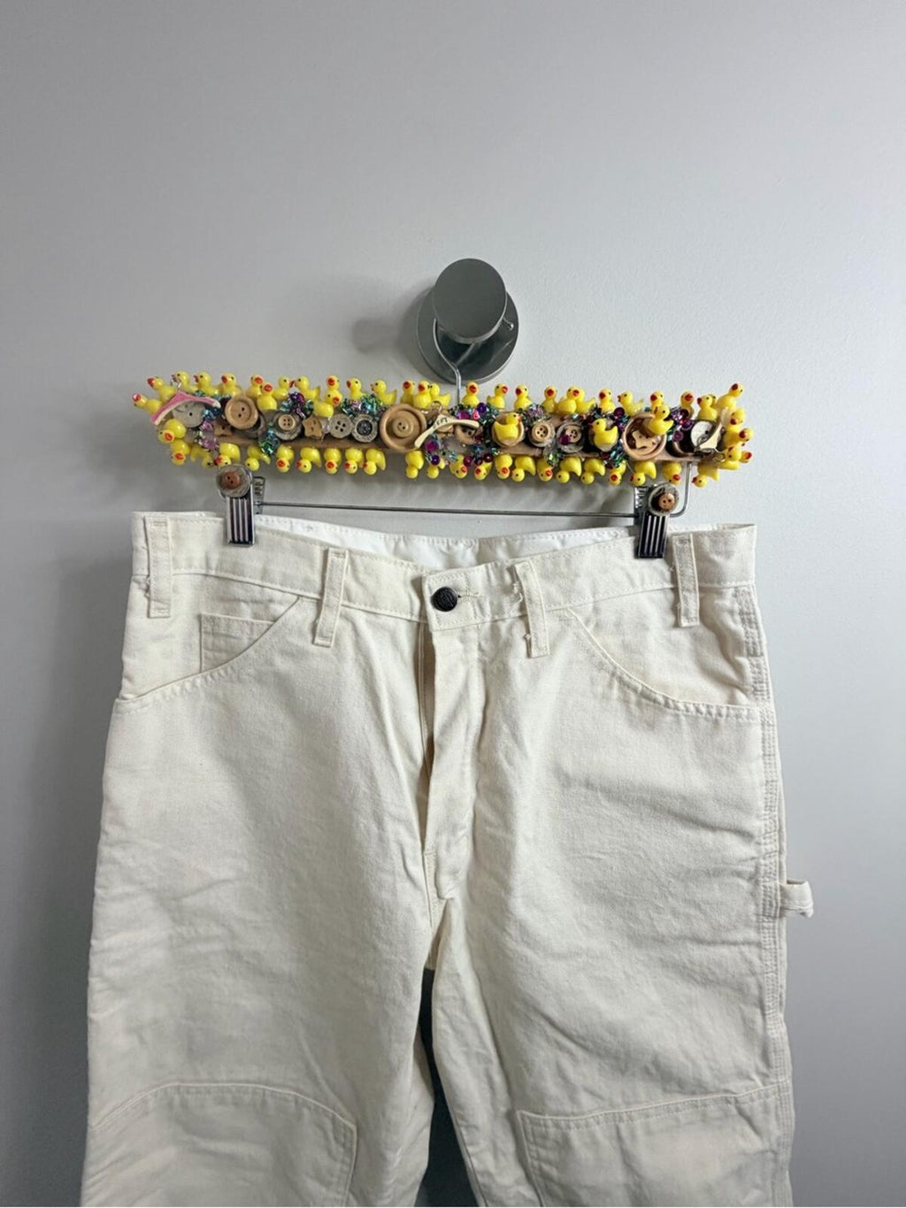 Dickies Men’s Cargo Pants in Off-White/Cream