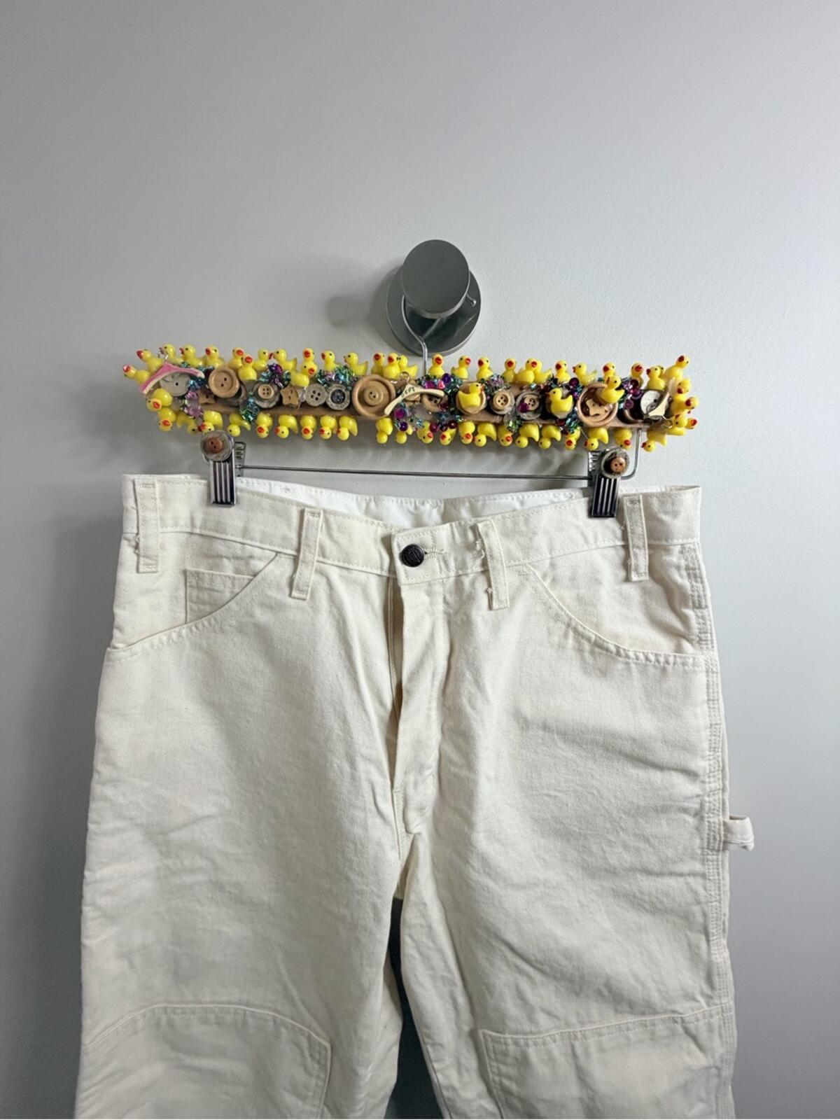 Dickies Men’s Cargo Pants in Off-White/Cream