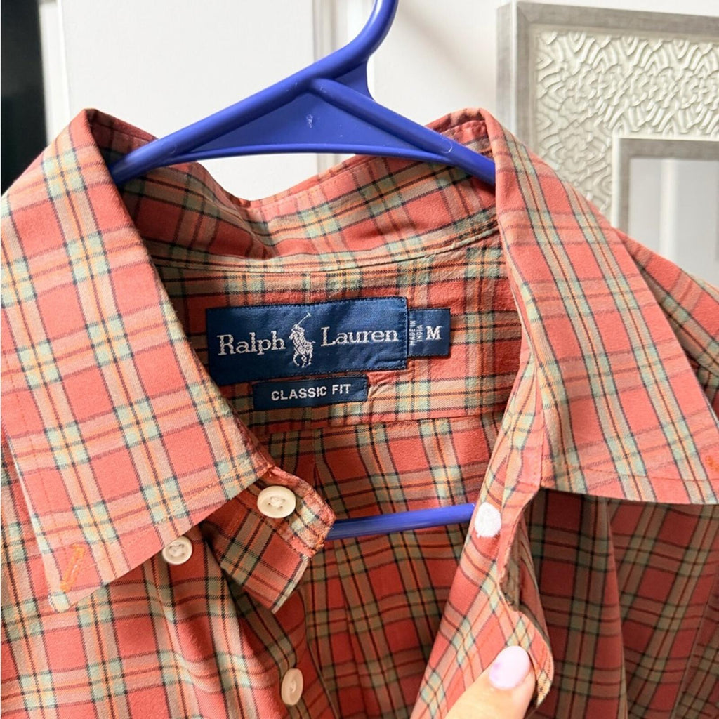 Ralph Lauren Classic Fit Red Plaid Shirt