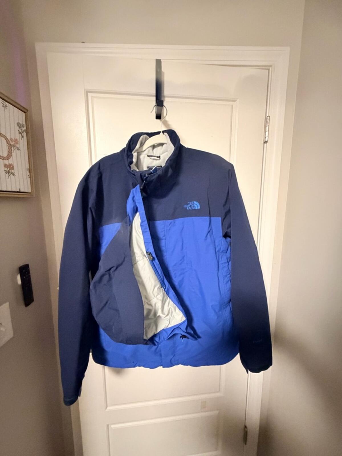 The North Face Navy and Royal Blue Hooded Shell Jacket