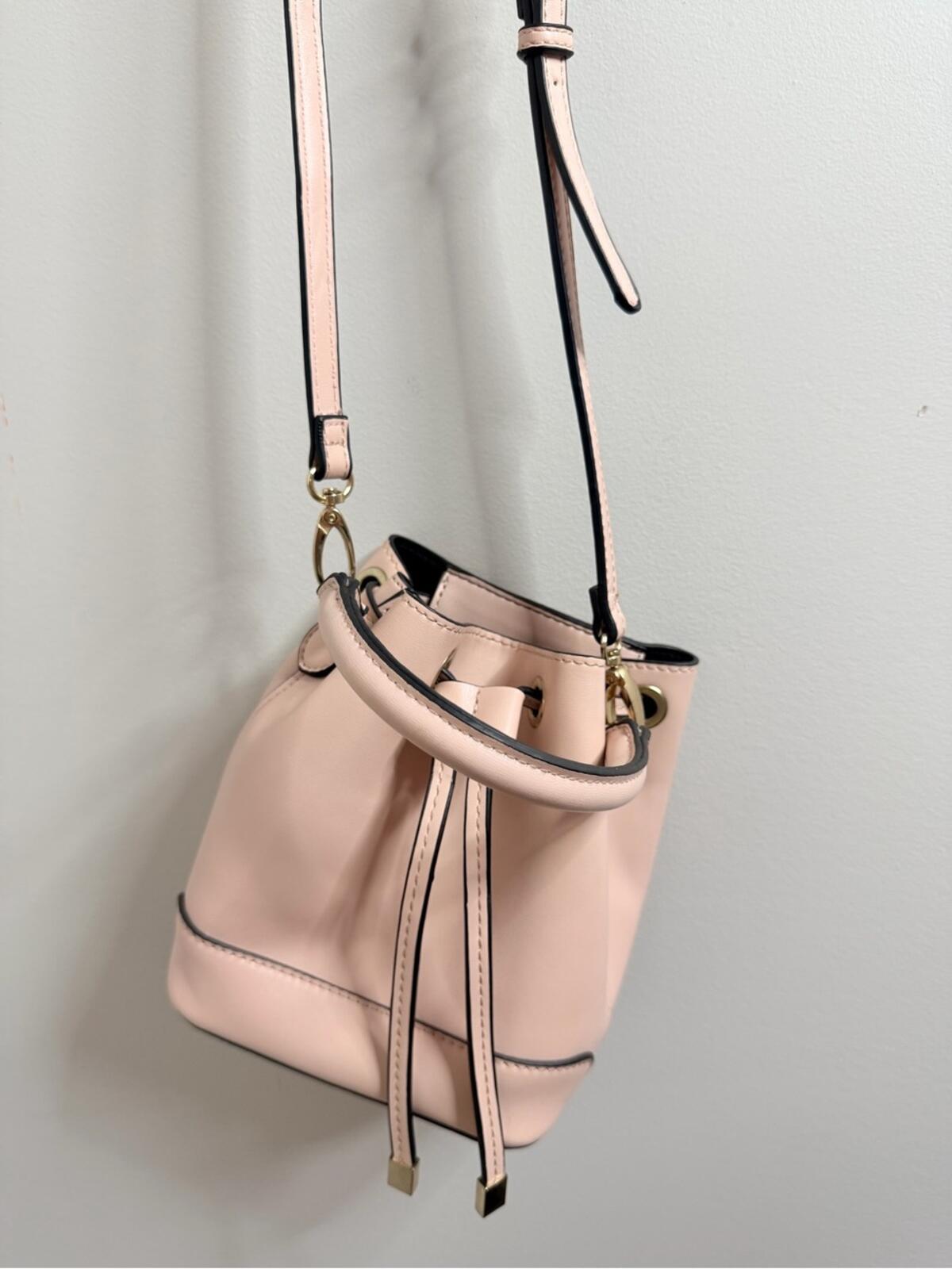 Forever 21 Blush Pink Drawstring Mini Bucket Bag