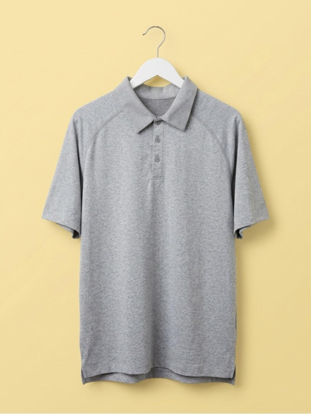 Fabletics Heather Grey Performance Polo