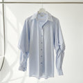 Blue Striped Men's Shirt
Custom made- Measurements below and a cute vid! 📹