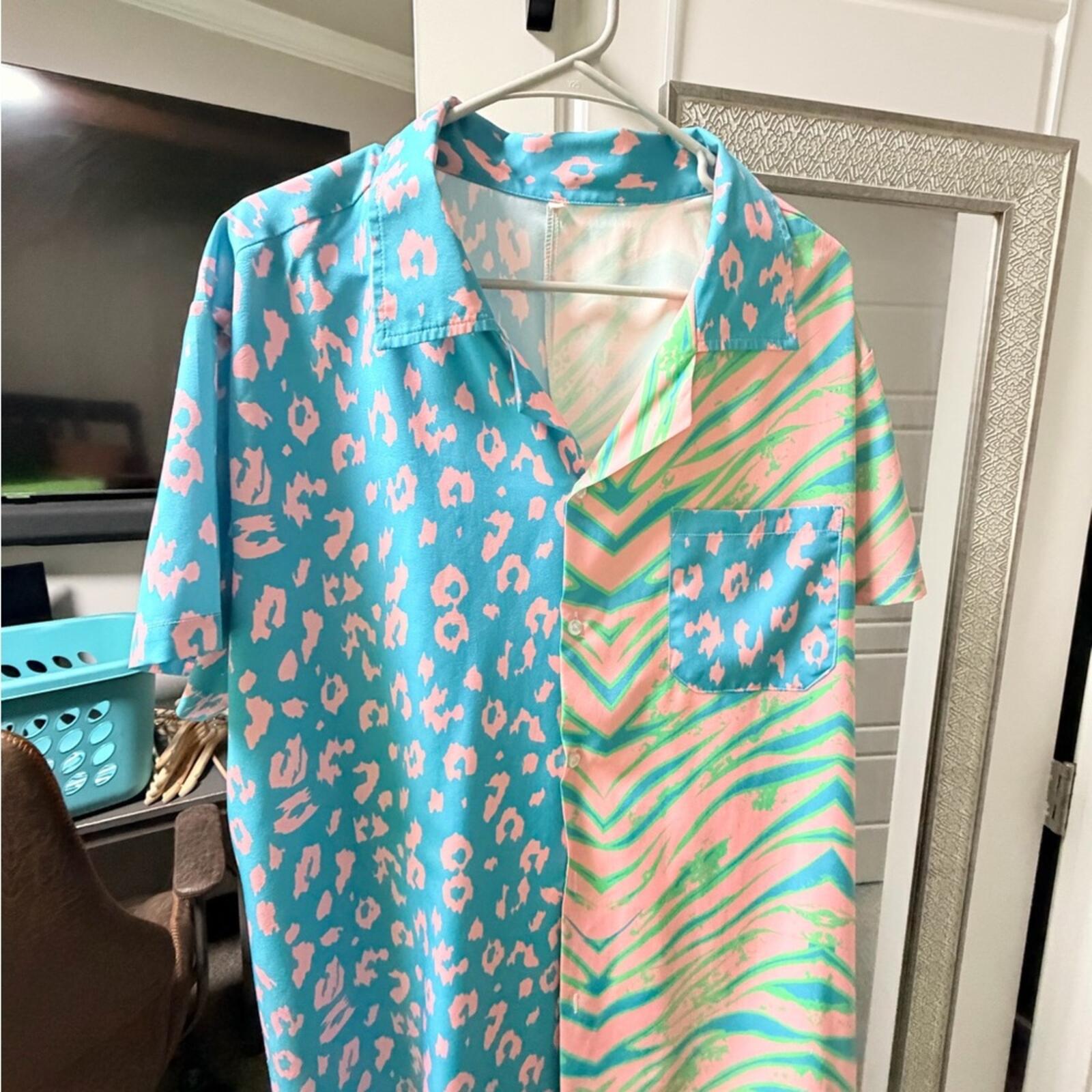 Colorful Patterned Short Sleeve Shirt