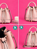 Forever 21 Blush Pink Drawstring Mini Bucket Bag