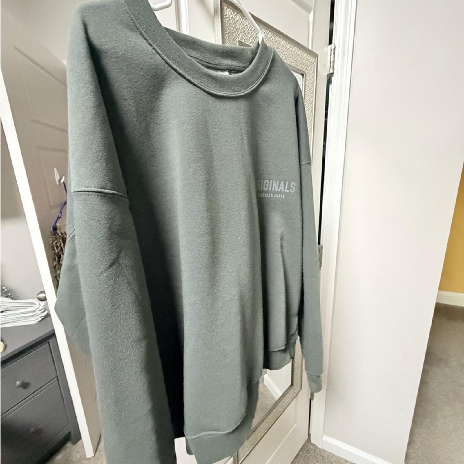 Urban Originals Men's Crewneck Sweater - Forest Green