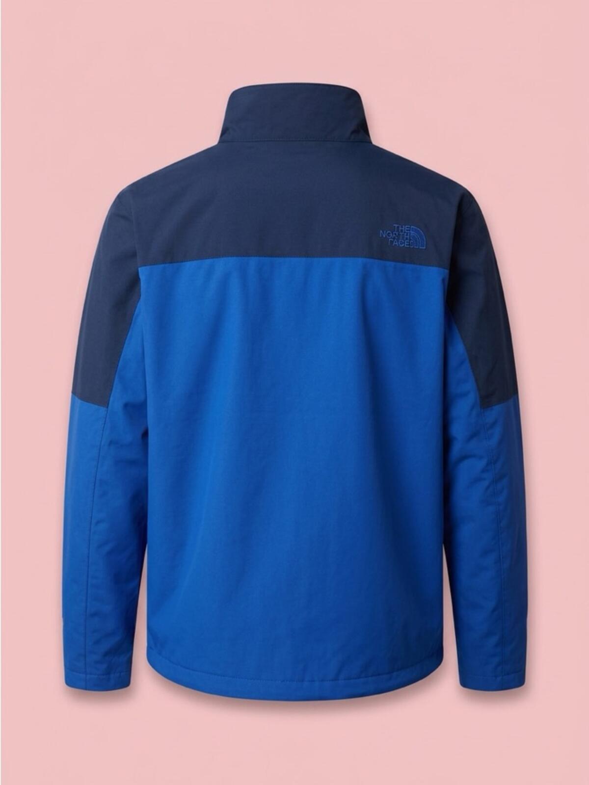 The North Face Navy and Royal Blue Hooded Shell Jacket