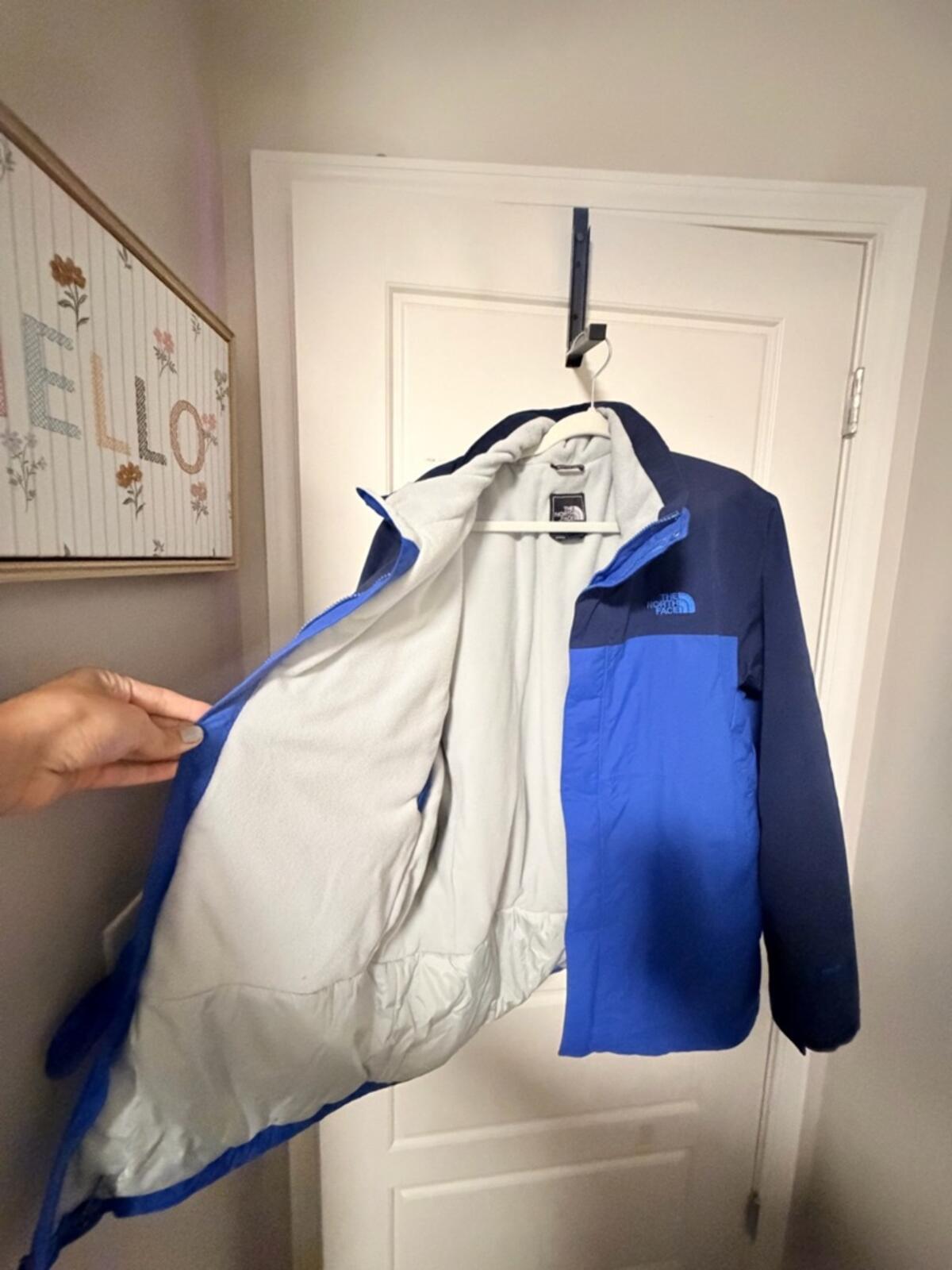 The North Face Navy and Royal Blue Hooded Shell Jacket