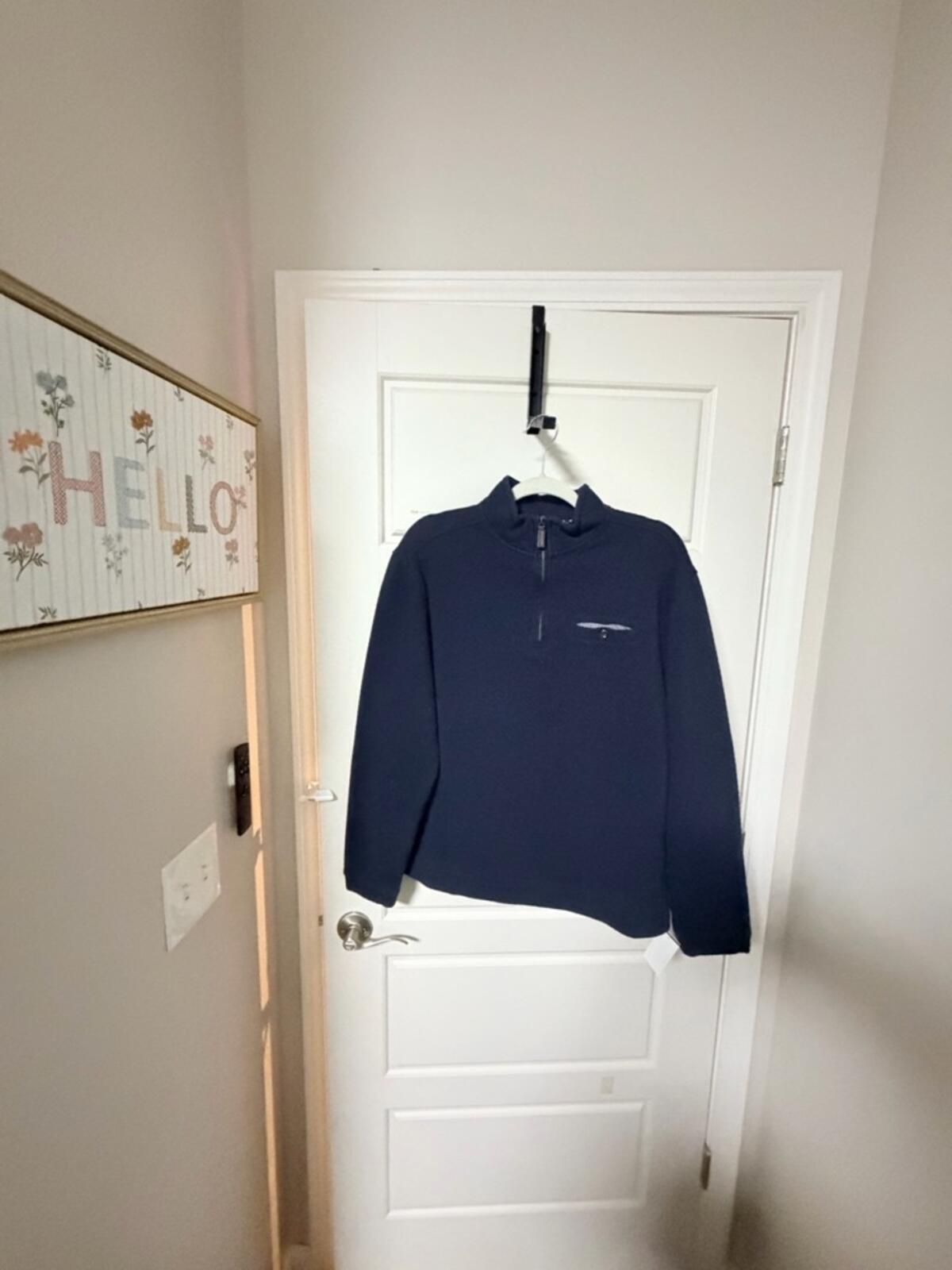 Johnston & Murphy Navy Half-Zip Sweater